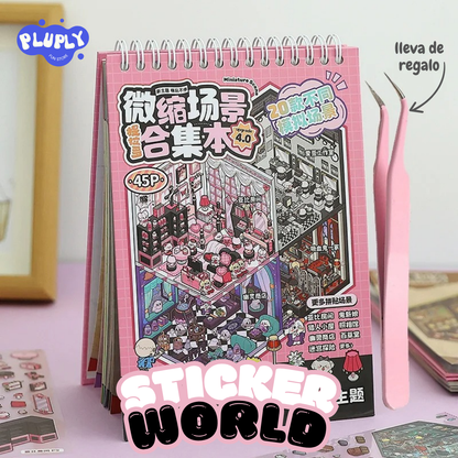 StickerWorld™ – Libro de stickers para crear historias